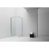 Aloni Inslide Douchecabine - 90x90x200cm - veiligheidsglas - 6mm - omkeerbaar - chroom DW-9090C