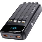 Siltcon Powerbank 30000 mAh - ingebouwde kabels
