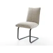 DELIFE Sledemodel Lelio-Flex geweven stof beige sledemodel vlak zwart pocketveer kern