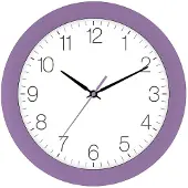 Eurotime Tijdsein gestuurde wandklok, paars