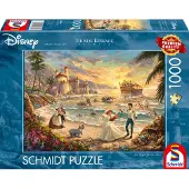 Adlibris Puzzel 1000 stukjes: Disney, De Kleine Zeemeermin: Viering van de Liefde, Thomas Kinkade