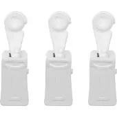 Mardom - Plafondrail Clip - 20 Stuks - Wit - Met Rol