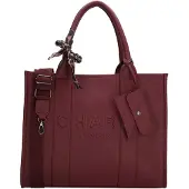 Charm London Bond Laptoptas - 15.6" laptopvak - afneembare schouderriem - bordeaux
