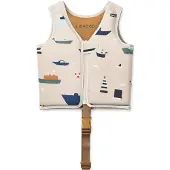 Liewood Zwemvest - 11-15 kg - Dove - Zeilen/Sandy - - OneSize - Zwemvesten