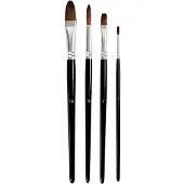 Creativ Company Aquarelpenselen, Korte Steel, 4 Stuk, 1 Doos