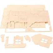 Creativ Company 3D Houten Constructie Set Huis
