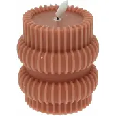 Koopman LED Kaars Ribbel 10cm met Echte Vlam Effect