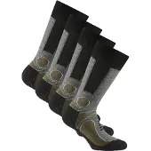 Rohner Sokken grijs gemêleerd / kaki / zwart / wit