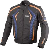 GMS Pace motorfietstextiljas, zwart/blauw/oranje, maat 2XL