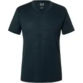 Super.natural - Sierra 140 V Neck - T-shirt L, zwart/blauw