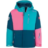 TROLLKIDS Tussenjas 'Hallingdal' navy / lichtblauw / pink
