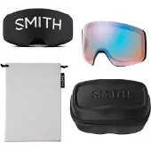 Smith - Skibrillen - 4D Mag Xl Black Chromapop Sun Green Mirror voor Unisex van Siliconen - Zwart
