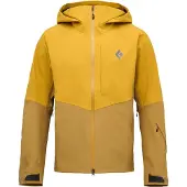 Black Diamond - Ski jassen - M Recon Stretch Shell Amber Flax voor Unisex van Nylon - Maat XL - Geel