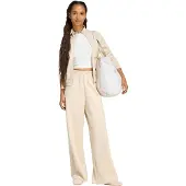 Adidas Sportbroek 'SOFT LUX STRAIGHT LEG' beige
