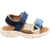 Bisgaard Open schoenen 'Nico' crème / lichtblauw / donkerblauw / bruin