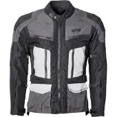 GMS Tigris Zwart Grijs Wit Waterdichte Textiele Motorjas Maat 2XL
