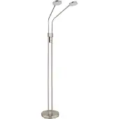 Globo Leeslamp dubbel Silvio nikkel