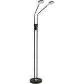 Globo Leeslamp dubbel Silvio zwart