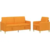 vidaXL Sofa Set Met Opslag 2 st Dongeel Polyester