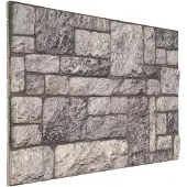 vidaXL Wandpanelen 10 st 100 x 50 cm Grijs en wit EPS-schuim