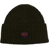 Superdry Gebreide Workwear Beanie Groen Grootte: 1SIZE