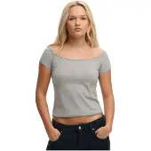 Superdry Shirt 'Bardot' grijs gemêleerd