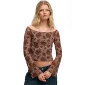 Superdry Top bruin / mokka