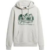 Superdry Sweatshirt 'Outfitters' grijs gemêleerd / donkergroen
