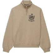 Superdry Sweatshirt 'Country Club' beige gemêleerd / zwart
