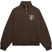 Superdry Sweatshirt 'Country Club' ecru / donkerbruin