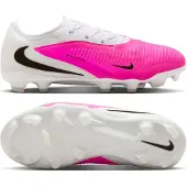 Nike Phantom 6 Low Pro Gras / Kunstgras Voetbalschoenen (MG) Kids Wit Felroze Zwart