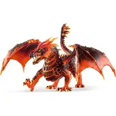 Schleich Lava Dragon. dragon figurine with moving parts. Red dragon toy from the ELDRADOR creature collection for