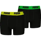 Puma boxershorts - zwart (set van 2) Jongens Stretchkatoen Effen - maat 122/128