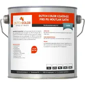 Dutch Color DCC PRO PU Houtlak Satin Wit 20L