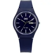 Q&Q Mooi horloge donkerblauw A212J012Y