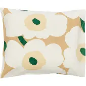 Marimekko Unikko kussenhoes 50x60 cm Sand-off white-hay-emerald