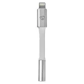 Nedis Lightning adapter | Apple Lightning 8-pin | 3,5 mm contactdoos | Verguld | Rond | Aluminium | Verpakking met kijkvenster