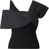 Object Gebreide top 'OBJBETZY' zwart