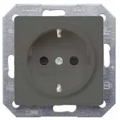 Siemens 5UB1924 Inzetstuk Wandontactdoos met aanrakingsbeveiliging Carbon Schakelmateriaal 1 stuk(s)