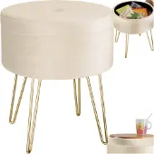 TecTake - Zitkruk Ava creme-wit - 403955