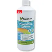Famiflora PowerFloc Xtreme vloeibaar 1L - Krachtig vlokmiddel voor kristalhelder zwembadwater - Zet troebel water om in kristalhelder water zodat zwemmen weer plezierig wordt