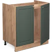 Vicco Fame-Line Wastafelkast – 80 cm, WB Antraciet Groen-Goud Landhuis