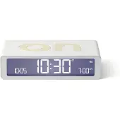 Lexon Flip Classic ON OFF omkeerbare oplaadbare Wekker - Wit