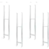 Alberts 4 x H-ankerpaal ondersteuning carportpaal schoen H-balk 800 mm