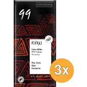 Vivani 3x Chocolade Puur Delicaat 99% Panama Bio (80 gr)
