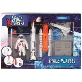 Lobbes Space Xplorers ruimtevaart speelgoed Space Shuttle speelset 6-delig.