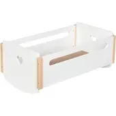 Goki poppenwieg hout hart - houten speelgoed wiegje pop.