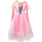 Great Pretenders Kostuum - Prinsessenjurk - Roze m. Pailletten - - 7-8 jaar (122-128) - Verkleedkleren