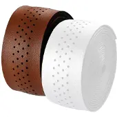 Velo Perforated Microfiber Handlebar Tape Bruin,Wit
