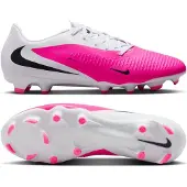 Nike Phantom 6 Low Academy Gras / Kunstgras Voetbalschoenen (MG) Wit Felroze Zwart